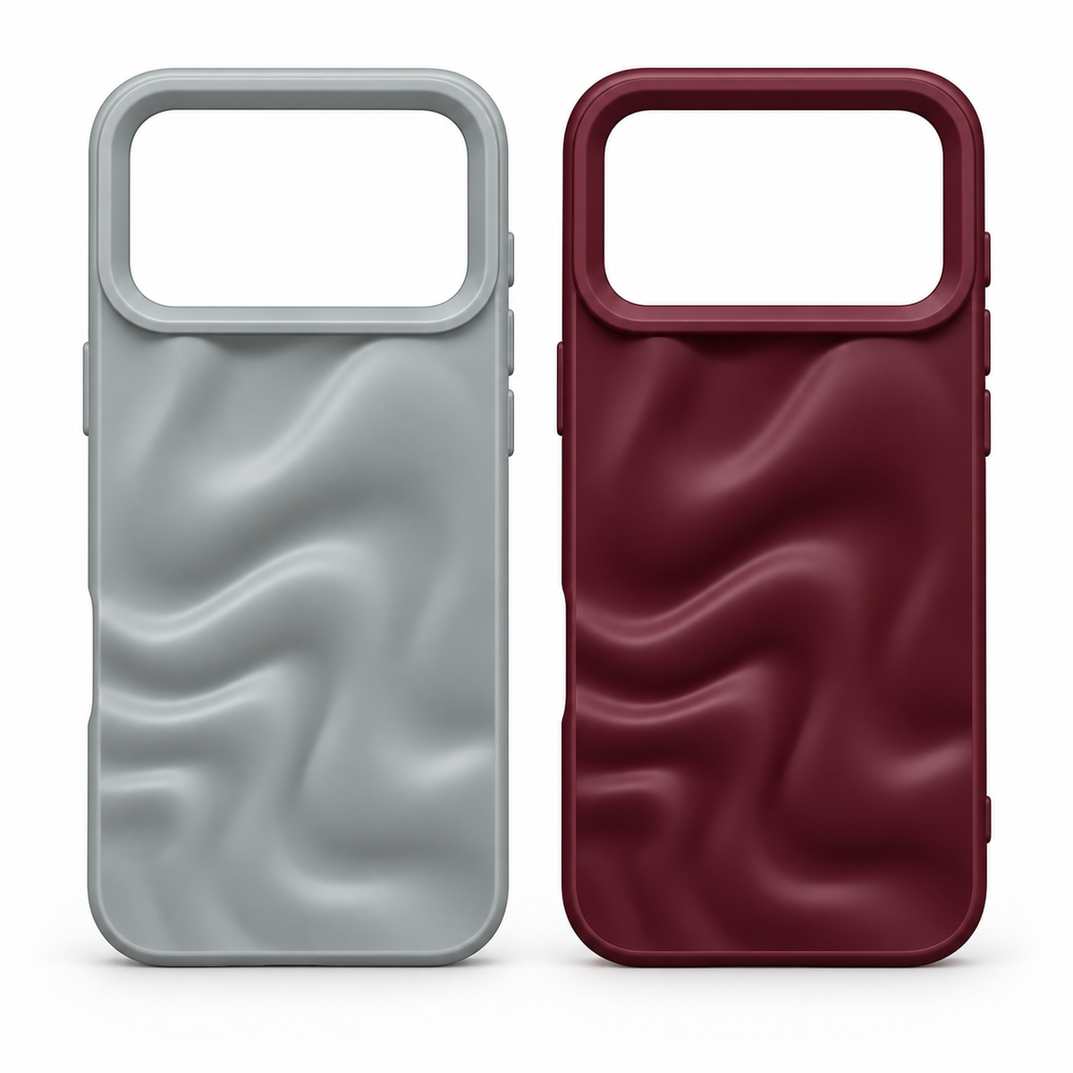 Silikon Matte Wave Kılıf Arka Koruma